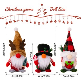 Yueser Christmas Gnome Figures, Plush Gnome Figures, Set of 3 Gnome Christmas Gnome Decoration Christmas Gnome Christmas Decoration Cute Gnome Gnome Gifts for Christmas Deer Antlers Hat