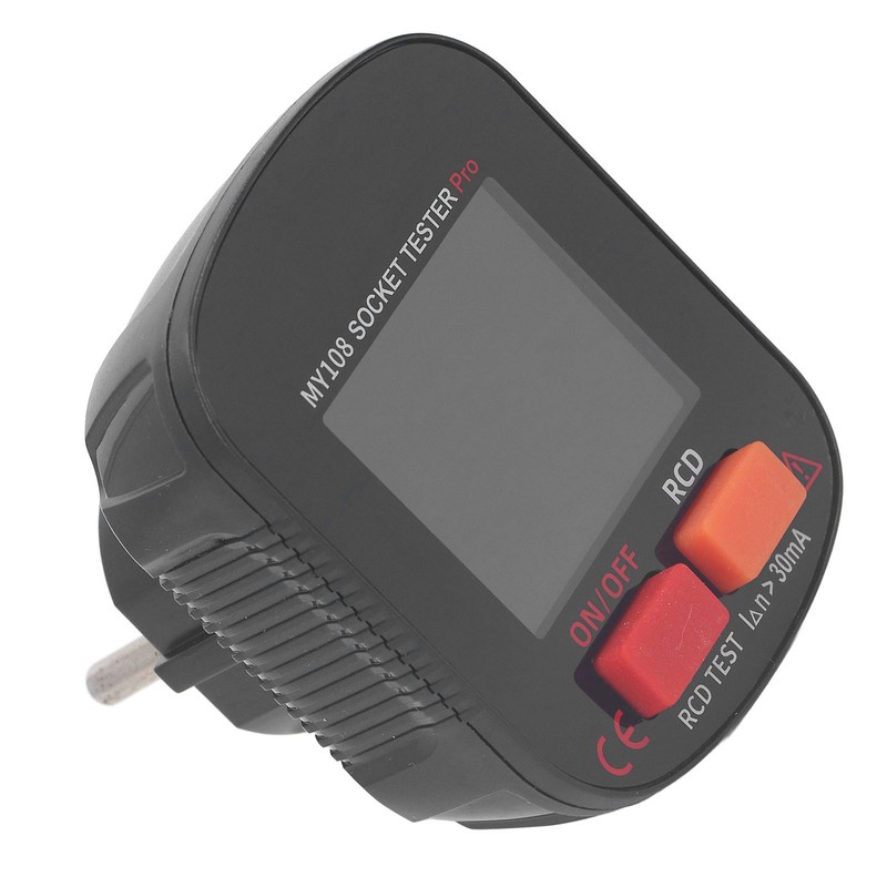 Digital Display Socket Tester LED Screen Ground Wire Receptacle Detector
