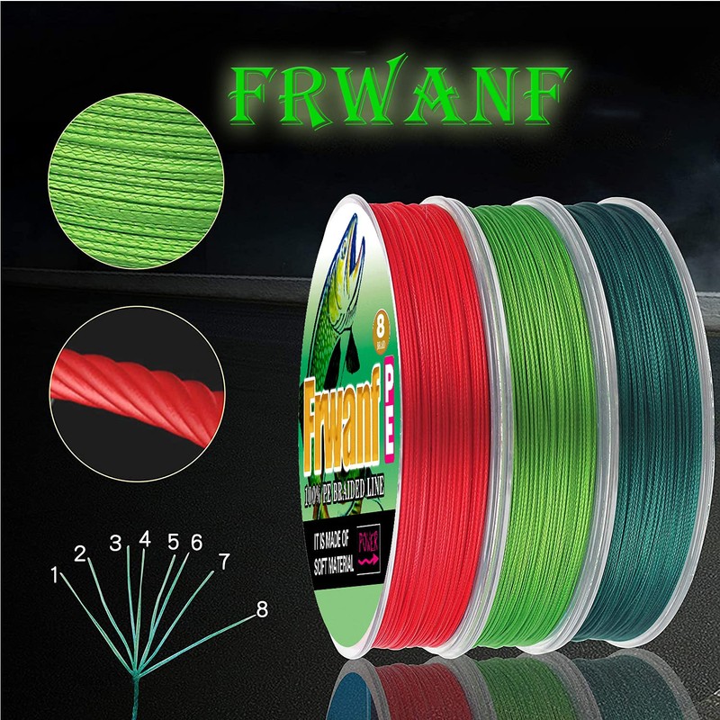 Frwanf PE Line Fishing Line (100m, 150m, 200m, 300m, 500m,