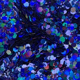 2oz Glitter Bottle Shaker:_Deep Blue