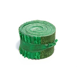 AbsoluteBestChoice 20 Strips Green Jelly Roll 2.5 inch pre-Cut 100 Percent Cotton Fabric Quilting Strips