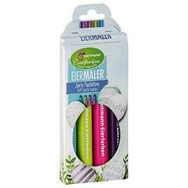 Heitmann Eierfarben - Egg Painter Pastel - 4 Colouring Pens in Pink, Green, Blue and Purple