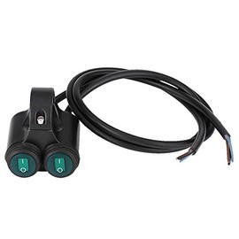 Universal 22mm Motorcycle Handlebar Headlight Switch- Handlebar Brake Fog Lights Horn Dual Control Button Switch (A) Headlights/Headlights brytare till mc styre