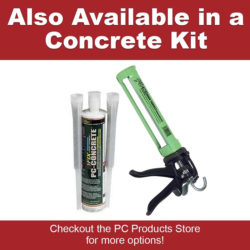 PC Products PC-Concrete Epoxy Adhesive Paste Kit, 50ml Cartridge and