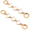 Tmtains 2Pcs Gold & White Purse Extender Chain - Moon