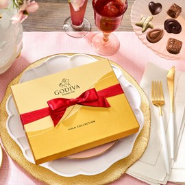 Godiva Chocolatier Anniversary Assorted Chocolate Gift Box, Creamy Milk Dark, and White Chocolates for Loved Ones, Gourmet Celebration Box of Chocolate for Gift Basket, Candy Variety Pack, 36pc