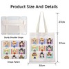 POFULL Book Inspired Tote Bag Book Lover Shoulder Bag (Nine