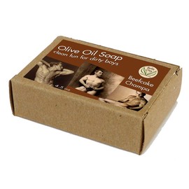 Beefcake Champa Handmade Olive Oil Soap for Men | Natural Handmade Soap | 4.5 ounce Bar | Vintage Retro Label Design | by Bella Des Natural Beauty