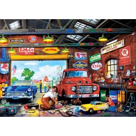 Masterpieces 1000 Piece Jigsaw Puzzle for Adults, Family, Or Kids - Wayne's Garage - 19.25"x26.75"