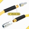 1/2 Inch x 6ft. Hybrid Air Hose with 1/2 in.