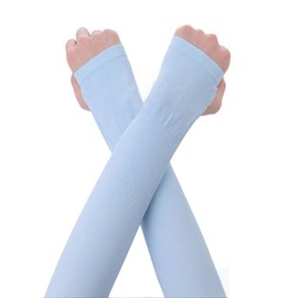 UV Protection Cooling Arm Sleeves for Cycling Basketball Driving Fishing Cover Sleeves (blue)