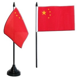 China Table Flag 4 x 6 inch