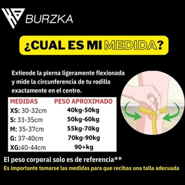 BURZKA Rodilleras Neopreno Crossfit 7 mm Levantamiento de Pesas Powerlifting Gym Compresion Apoyo Soporte de Rodillas (Negro, Grande)