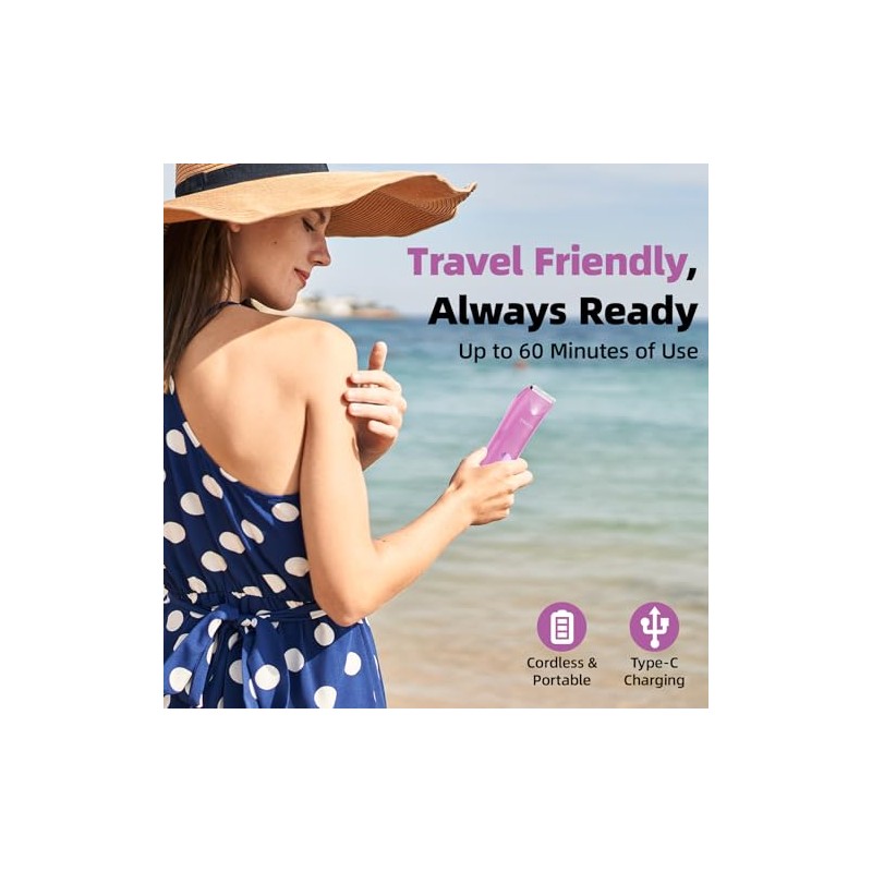 VIKICON Lady Shavers for Women, Bikini Shaver for Pubic Hair