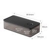 Yamazaki 5523 Sealed Storage Container with Valve Wide, Black, Approx.