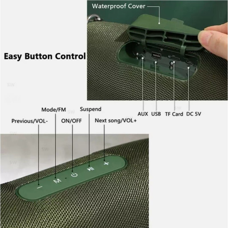 T&G BIG 50W High Power Bluetooth Speaker Waterproof Portable Column