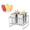 Kit de moldes para paletas de hielo de acero inoxidable,