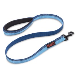 HALTI Lead For Dogs, Size Small, Blue, 1.2m, Premium Nylon Puppy & Dog Leash, Reflective, Neoprene-Padded Handle, Comfortable & Easy to Use, For Small, Medium & Large Dogs