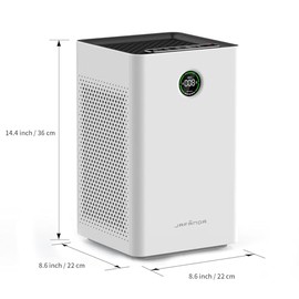 Purificador de Aire con Filtro HEPA, Sensor PM2.5 Automático, Purifica 1190 ft² para Hogar, Dormitorio y Guardería, Silencioso 23dB Modo Sueño, Elimin