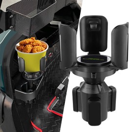 Roykaw Golf Cart Propane Heater Holder, Universal 1lb Tank Holder and All Water Bottle Cup Holder, Compatible with EZGO, Club Car, Yamaha, Secure & Expandable & Adjustable Design