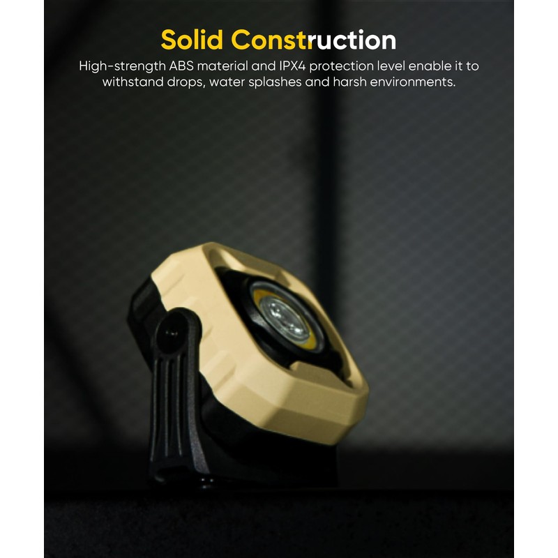 HOTLIGH Rechargeable Work Light, 1200LM Magnetic Light with IPX4 Waterproof,
