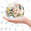 Clear Glass Crystal Ball Prism Suncatcher Rainbow Maker, Sphere Faceted