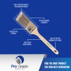 Pro Grade Paint Brush Set - 3-Pack - 2" Angle