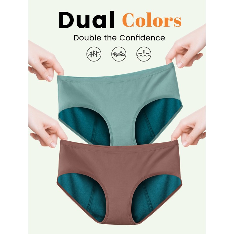TIICHOO Period Underwear Heavy Flow 50 ml Absorbency Leakproof Underwear