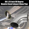 X AUTOHAUX 2pcs OD 2.25 Inch 90 Degree 1.5mm Thickness