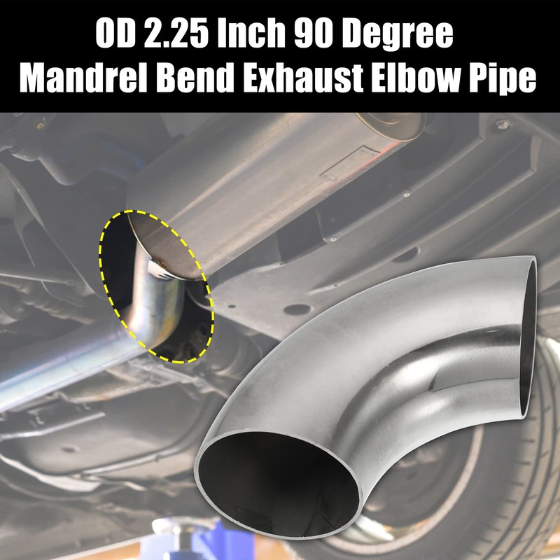 X AUTOHAUX 2pcs OD 2.25 Inch 90 Degree 1.5mm Thickness