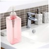 ULTECHNOVO Square Refillable Hand Soap Dispenser with Pump Liquid Bottle
