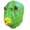 Máscara Cabeza D Pez Verde Disfraz Halloween Fiesta Divertid
