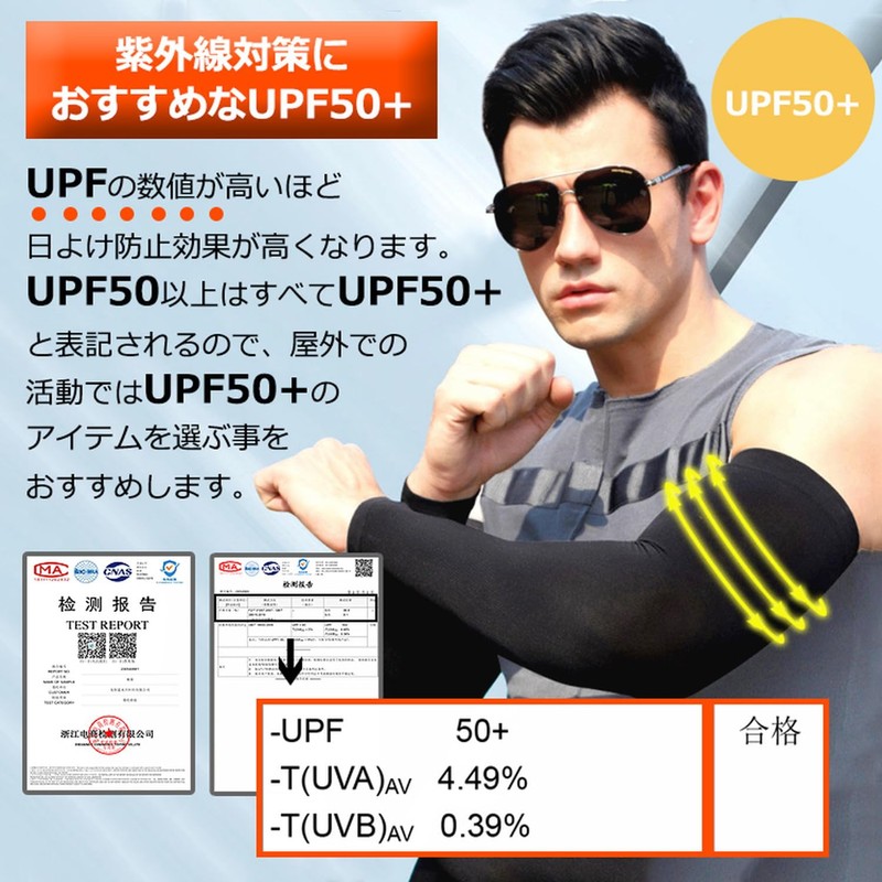 Back Under Men's Arm Cover, UV Sensation, UV Protection, Arm