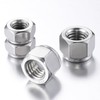 Wensilon(50pcs) 1/4-20 Self Clinching Nuts 304 Stainless Steel Self-Lock Nylon