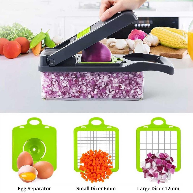 16 in 1 Vegetable Chopper Mandoline Vegetable Slicer Multifunctional with