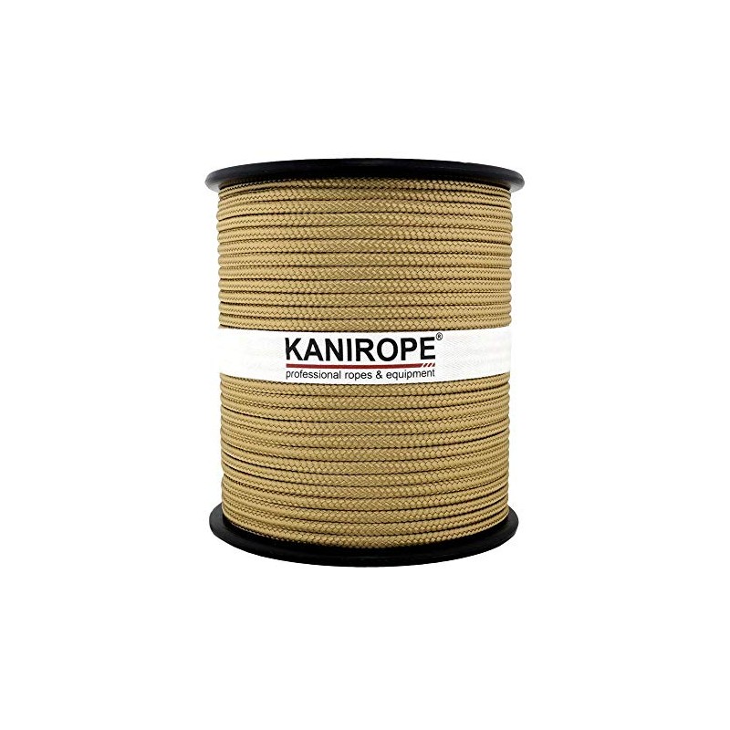 Polypropylene Rope PP 3mm 100m Color Gold (1345) Braided