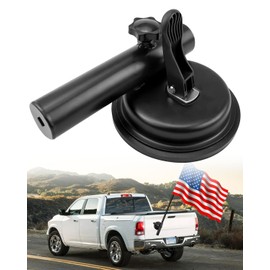 Suction Cup Flag Pole Holder, Universal Flag Pole Multi-Function Mounting Bracket Fit for RV Truck Car SUV ATV Jeep Wrangler and House Wall