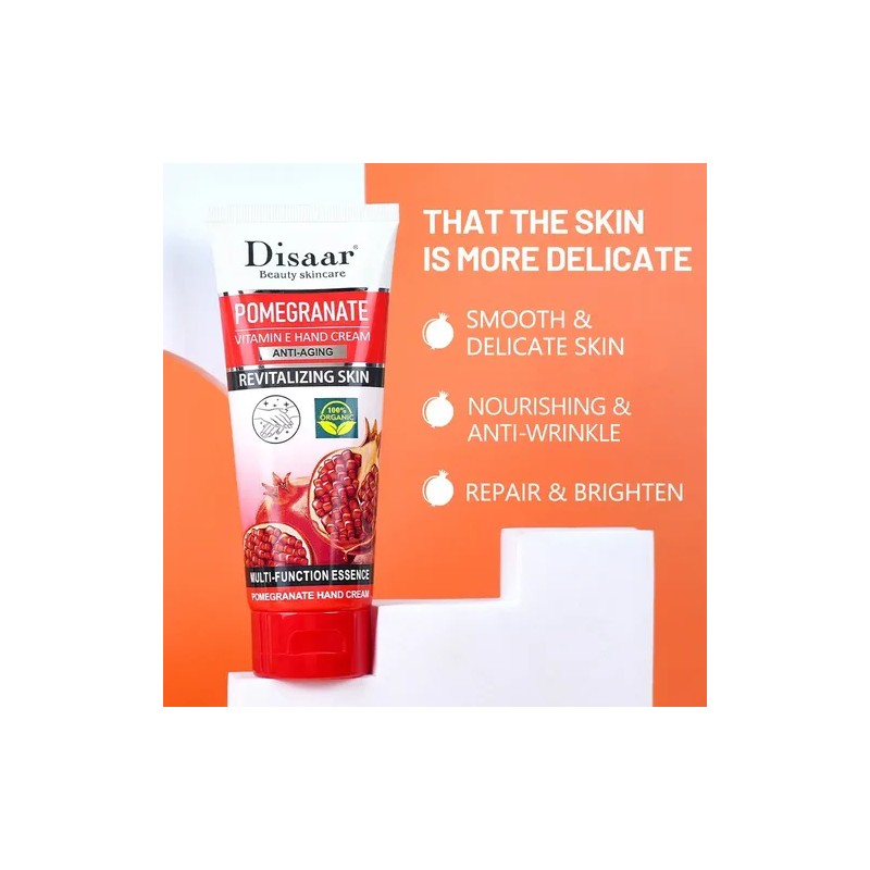 Crema Manos Antiedad, Granada Y Vitamina E, Hidrata Y Repara