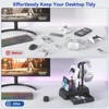 KDD Headphone Stand with Drawer - Rotatable Headset & Detachable