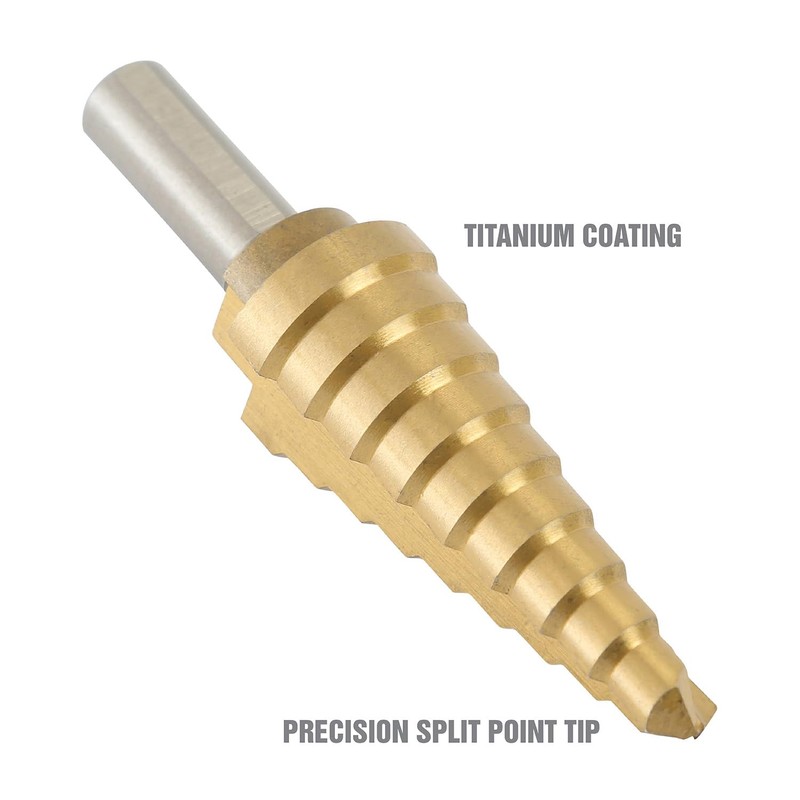 OEMTOOLS 24372 Spiral Step Drill Set, 3 Piece Set HSS
