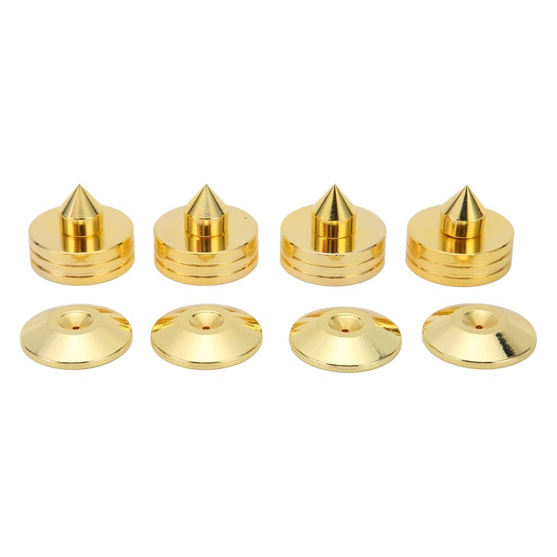 4Set Speakers Spikes Shock Absorbing Prevent Slip Zinc Alloy Speaker
