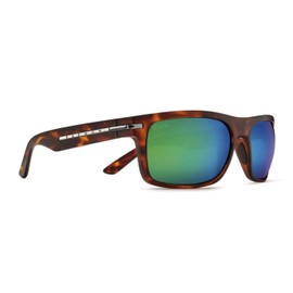Kaenon Burnet Polarized Sunglasses (Matte Tortoise Gun, Ultra Coastal Green)