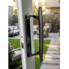 Zinkitool Keyed Sliding Patio Door Handle Set, Black Diecast Replacement