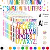 15 Sheets Vinyl Letters Stickers, 780 Alphabet Number Stickers,1-2 inch