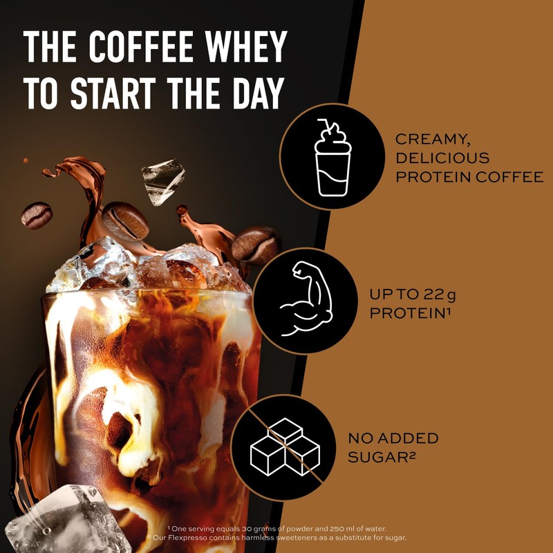 ESN Flexpresso Protein Coffee, Decaffeinated Coffee, 908 g, 2 lbs,