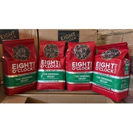 Eight O'Clock Coffee The Original Decaf 21 Ounce Medium Roast Whole Bean 4pk