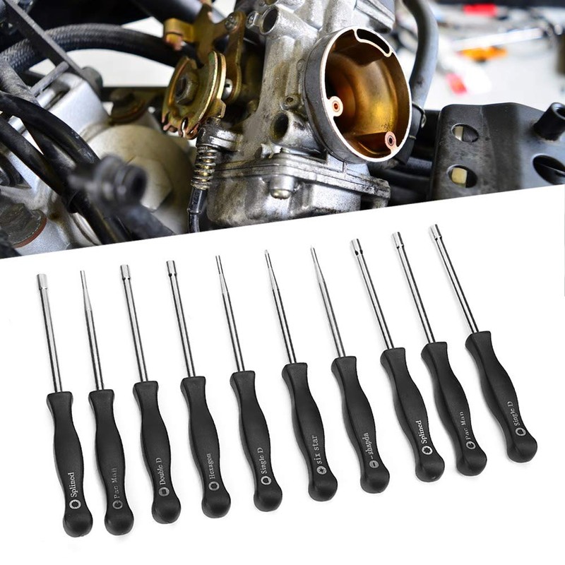 Carburetor Adjustment Tool, Carburetor Driver, Adjustment Screwdriver Set of 10
