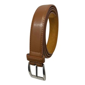 Men's Leather Lined Trouser Belt, 1" Wide, Great for Everyday Use, Classic Belts for Men (TAN, M)