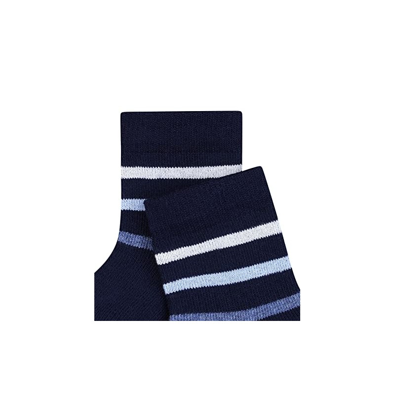 FALKE Baby Multi Stripe Calf Socks, Multicolour (Marine 6120), 19