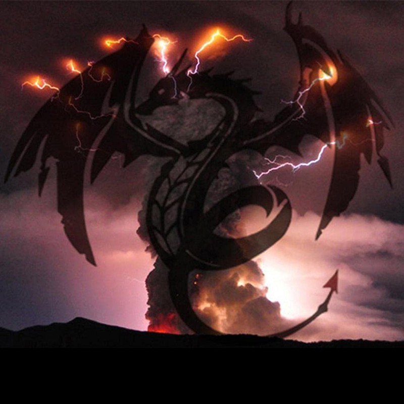 Dragon Sculpture Wall Art, Metal Dragon Decoration for Home, 28